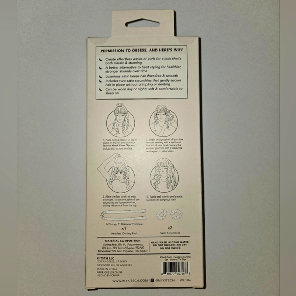 NEW Kitsch satin heatless hair curling set - Picture 2 of 2